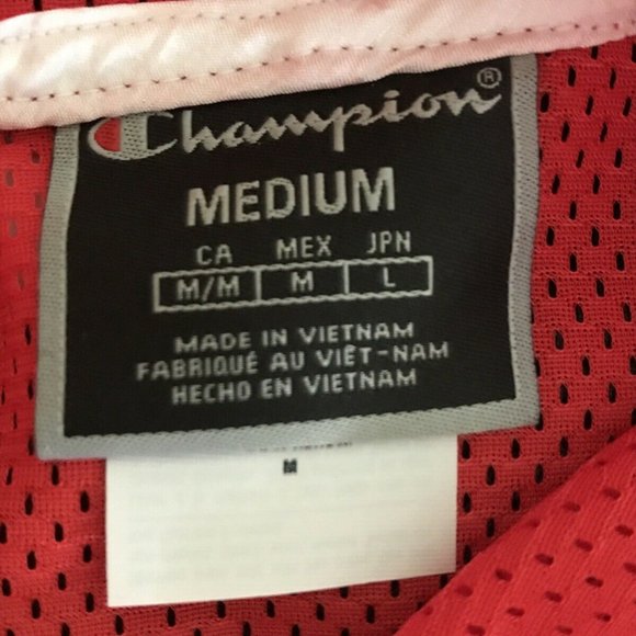 Champion Women's Cropped Mesh Top RED - Picture 10 of 12